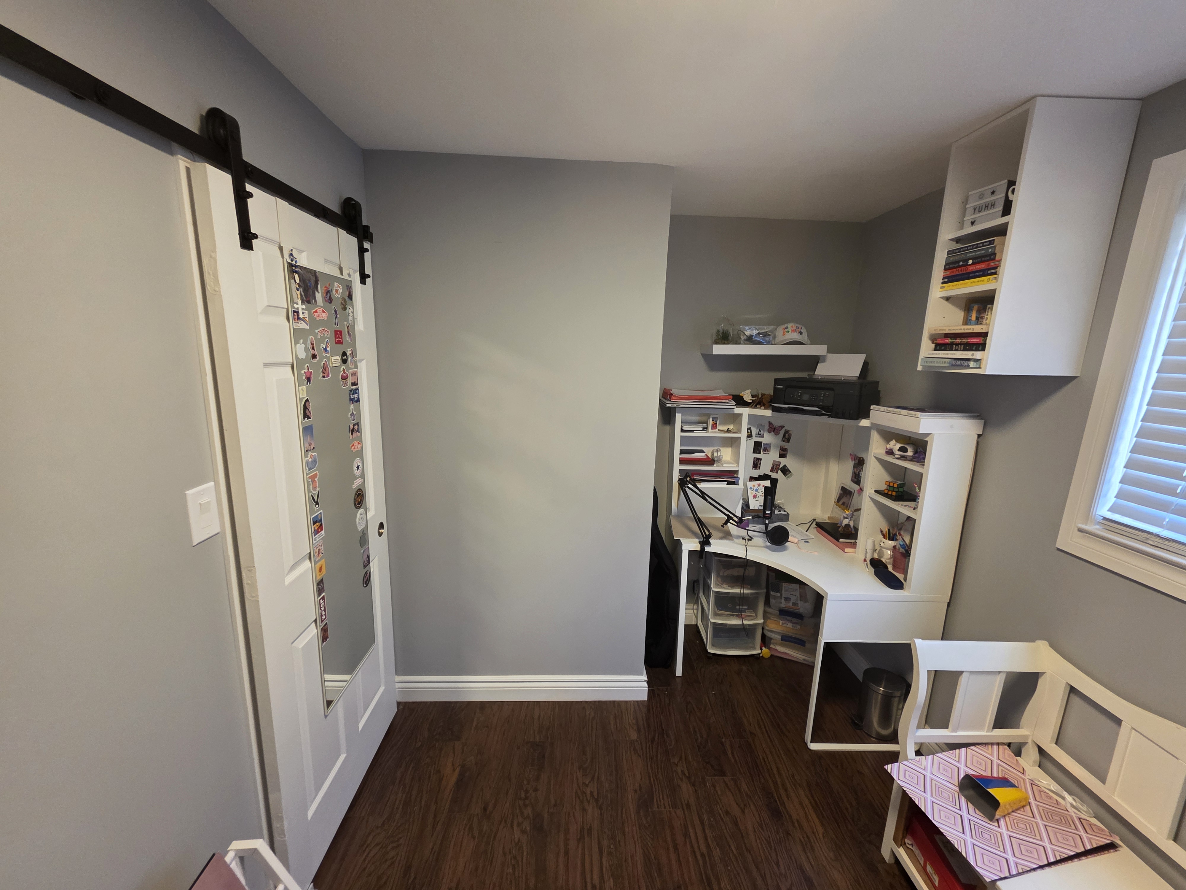 Barn Door & Desk After